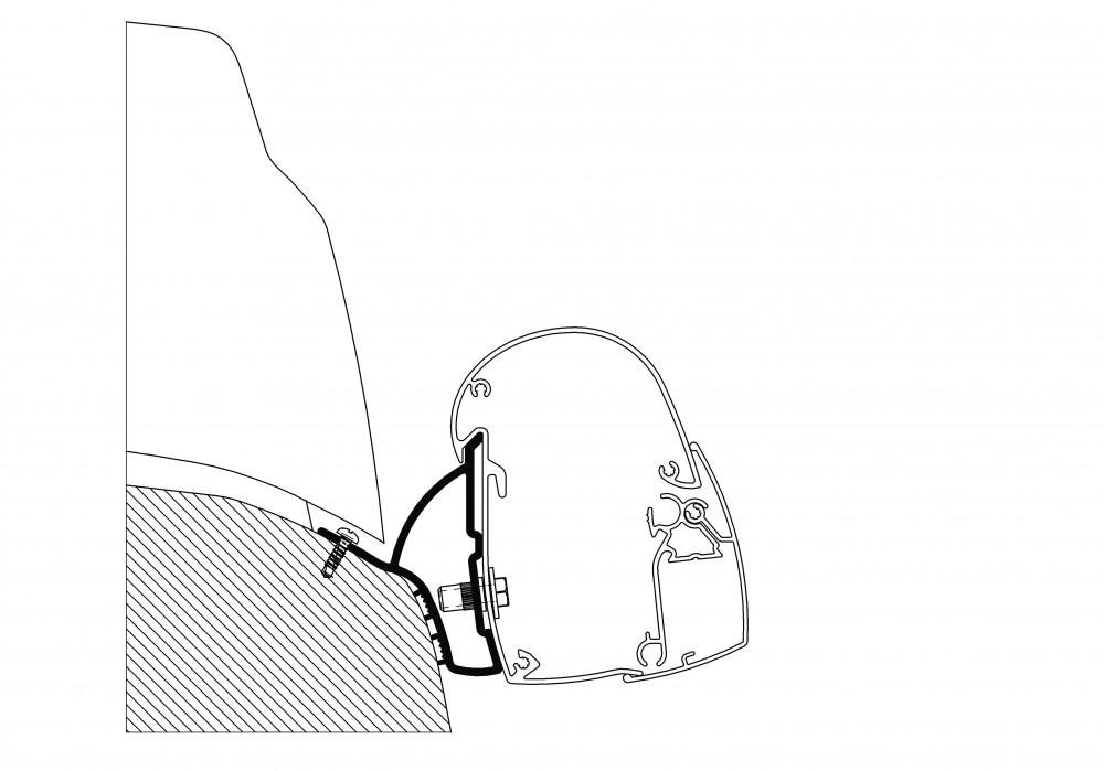 Thule Hymer Car 302/Ducato H1 Adapter 5102