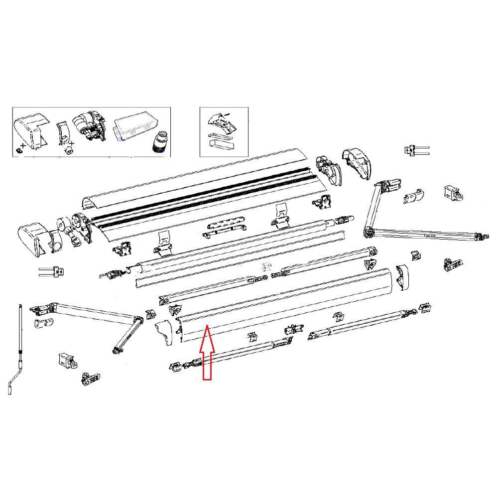 Thule 6300 Lead Rail 4.00 Wit