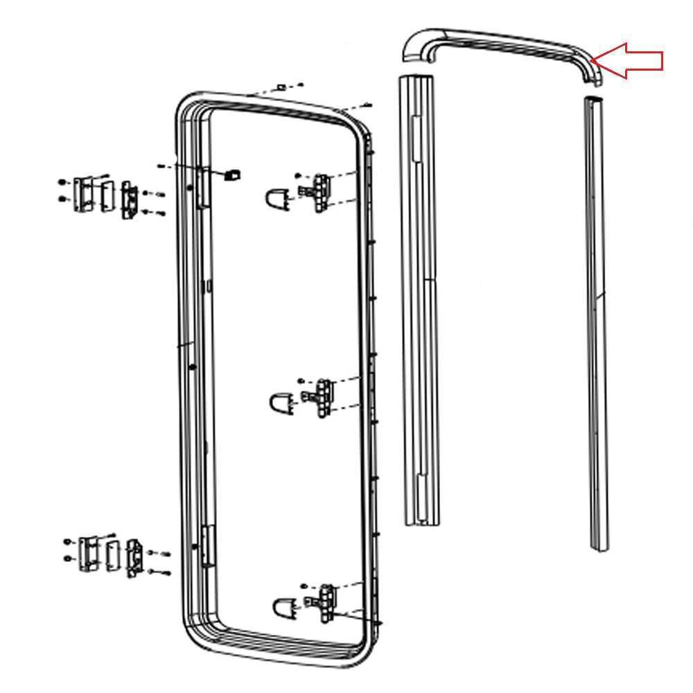 Dometic CaraD-R Deur Boven Binnenkader