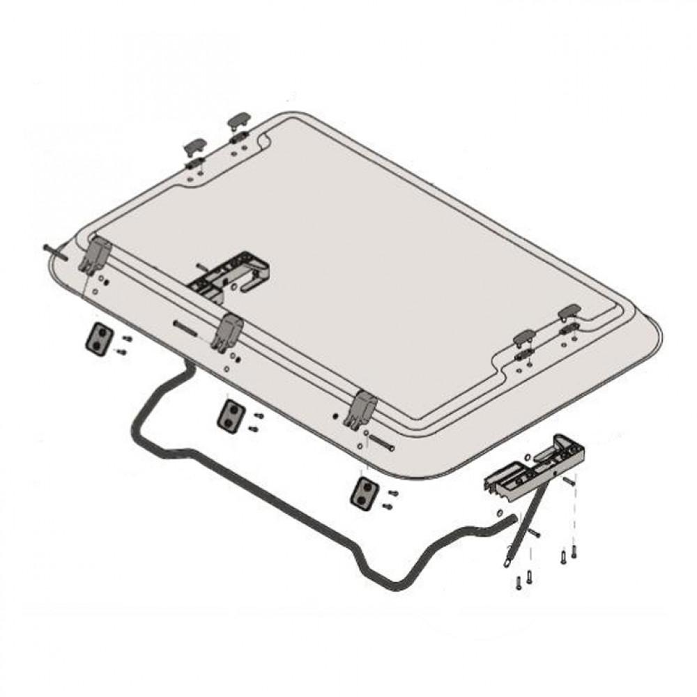 Dometic Heki 2 Afdekkapjes voor Acryl Kap