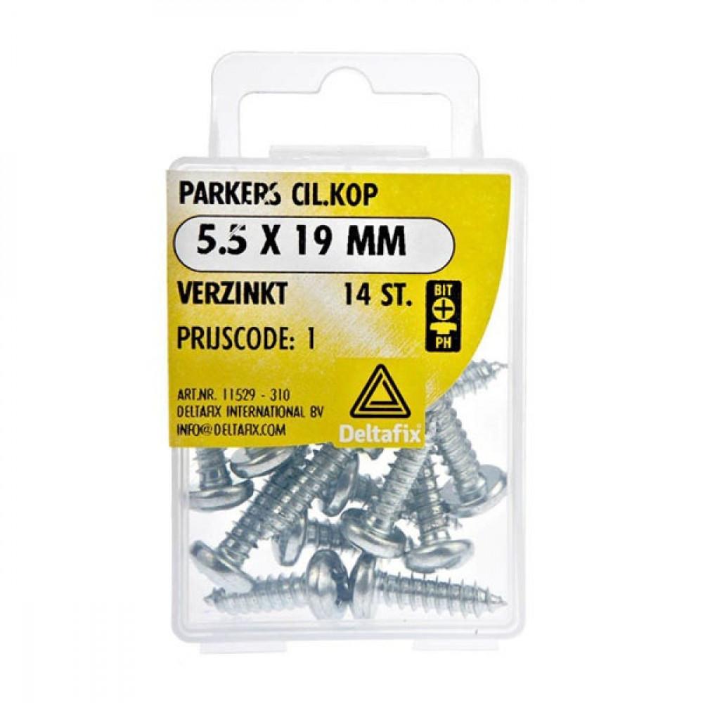 Deltafix Parker CK Verzinkt 5.5x19mm Set 14st