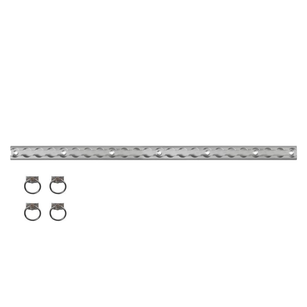 HTD Garage Bar Set 2x60cm + 4 Ringen