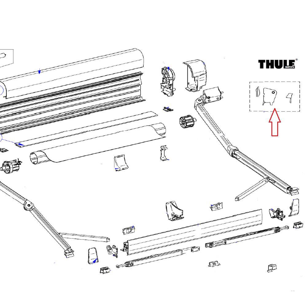 Thule Connection Pieces Tension Rafter 8000