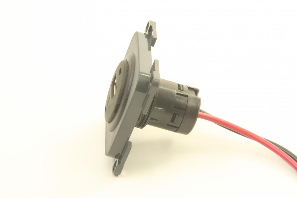 Presto Contactdoos 1x USB Lader 12V Inbouw S-10.000 Grijs