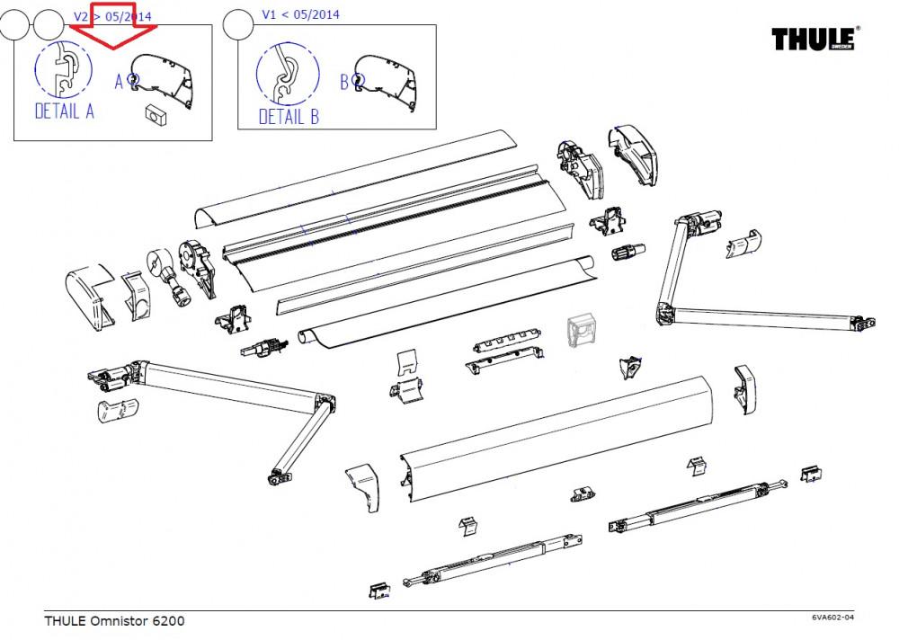 Thule cover housing 6200 wh 4,5m V2