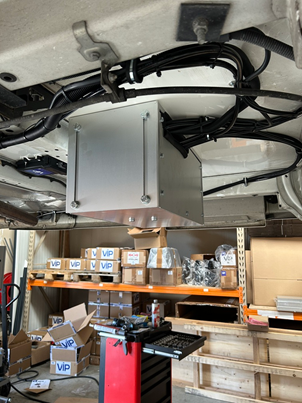 V.I.P. onderbouwbox aluminium voor powerpack levelsysteem