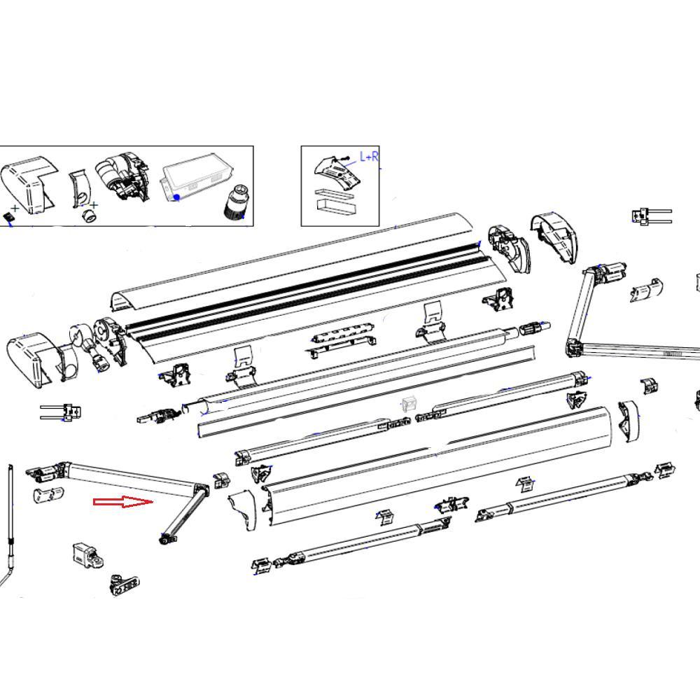 Thule 6300 Knikarm Links 2.60