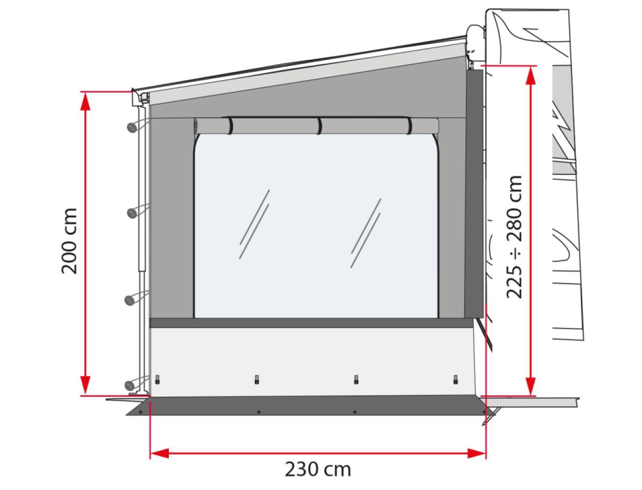 Fiamma Side W Pro Shade F45/F80 Rechts