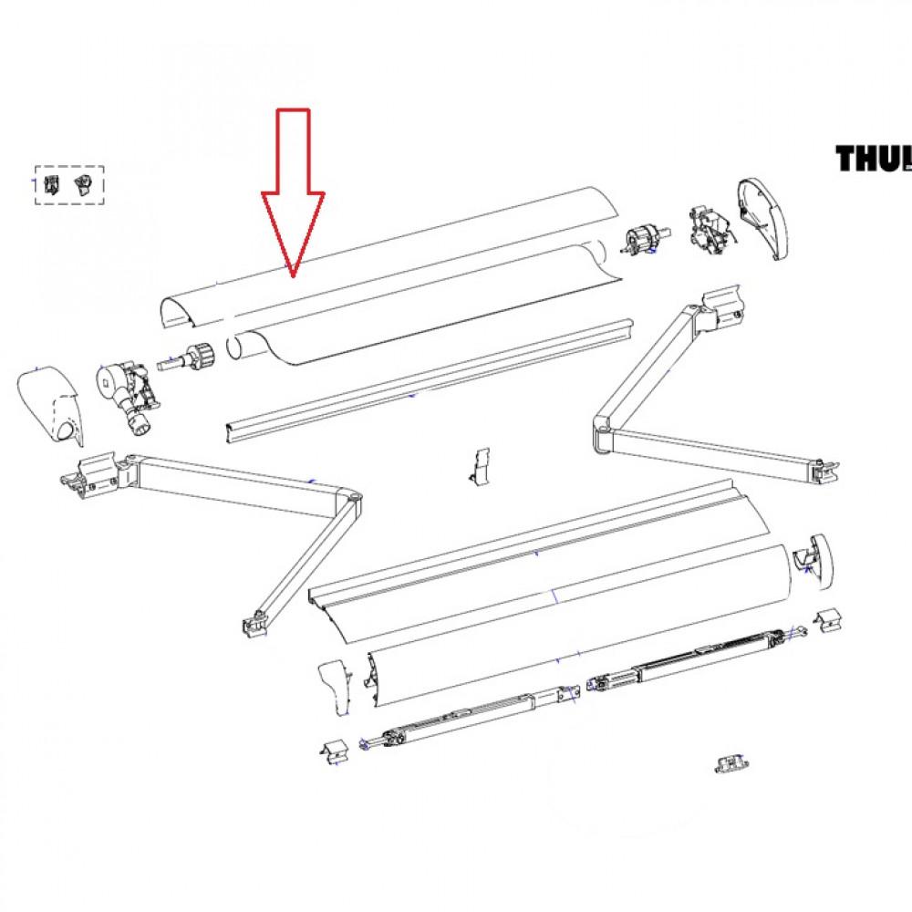 Thule cover housing 6200 3,75 white V2