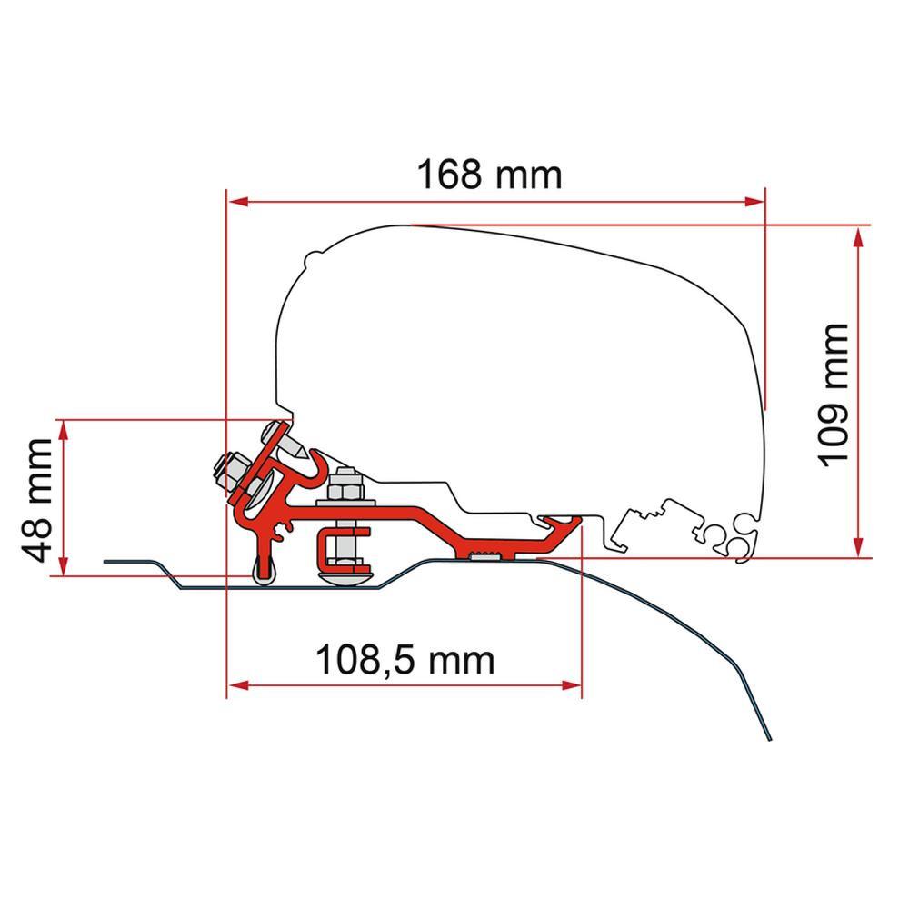 Fiamma Ducato/Jumper/Boxer Kit H2-L2/L3 Laag Profiel >2006 F80S