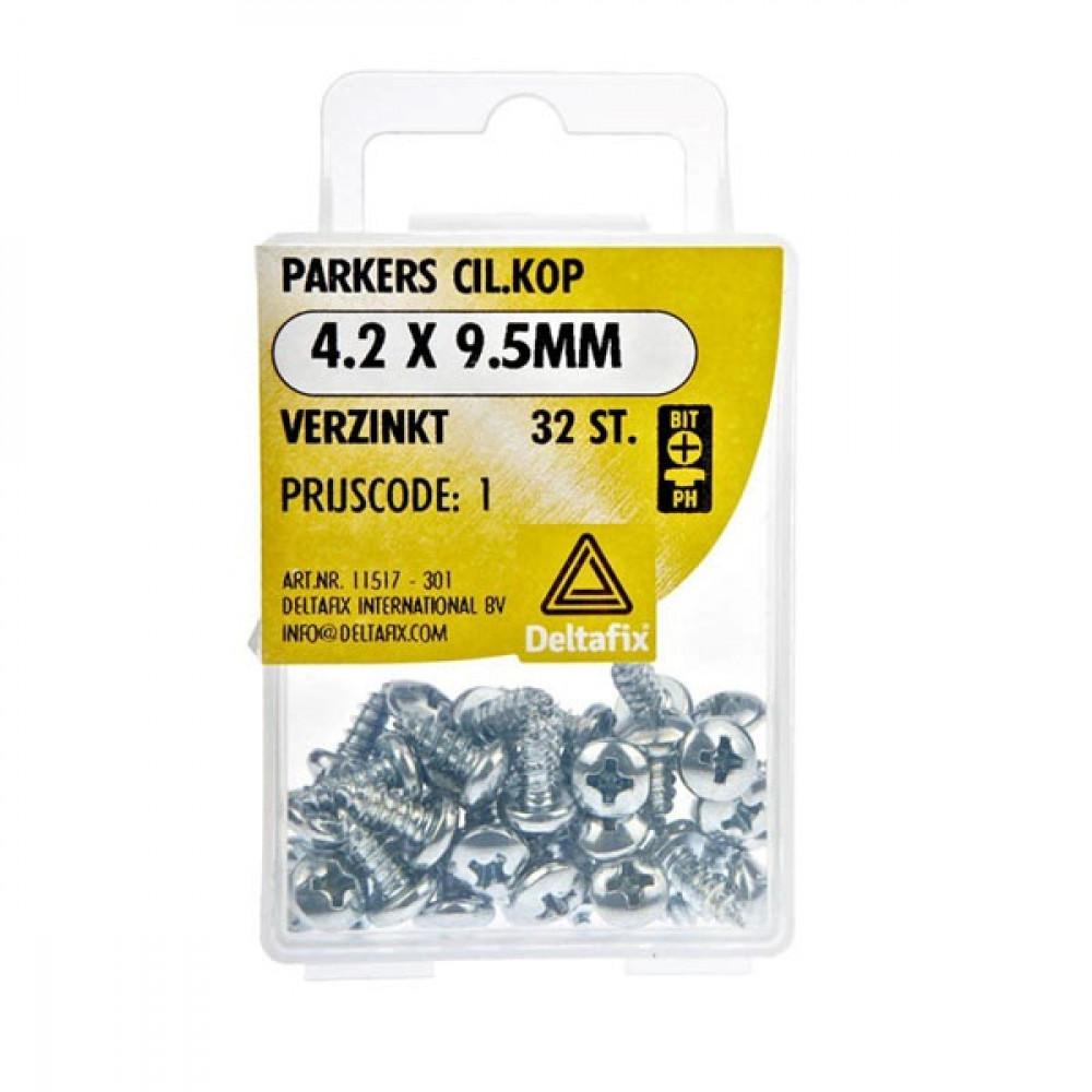 Deltafix Parker CK Verzinkt 4.2x9.5mm Set 32st