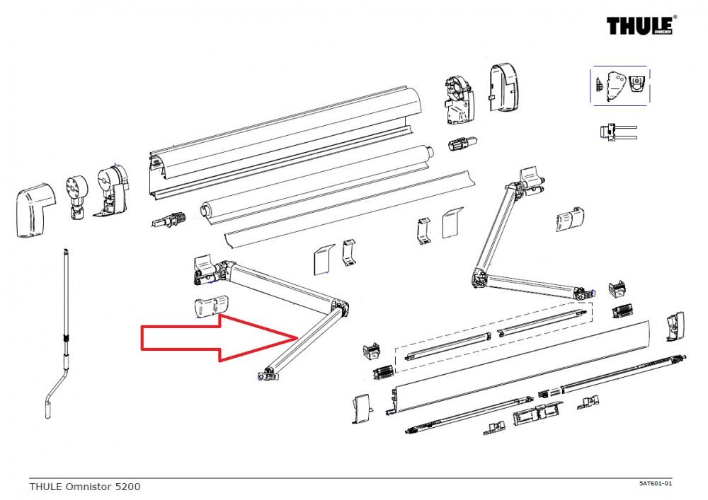 Thule Knikarm Compleet LH 5200 >3.00