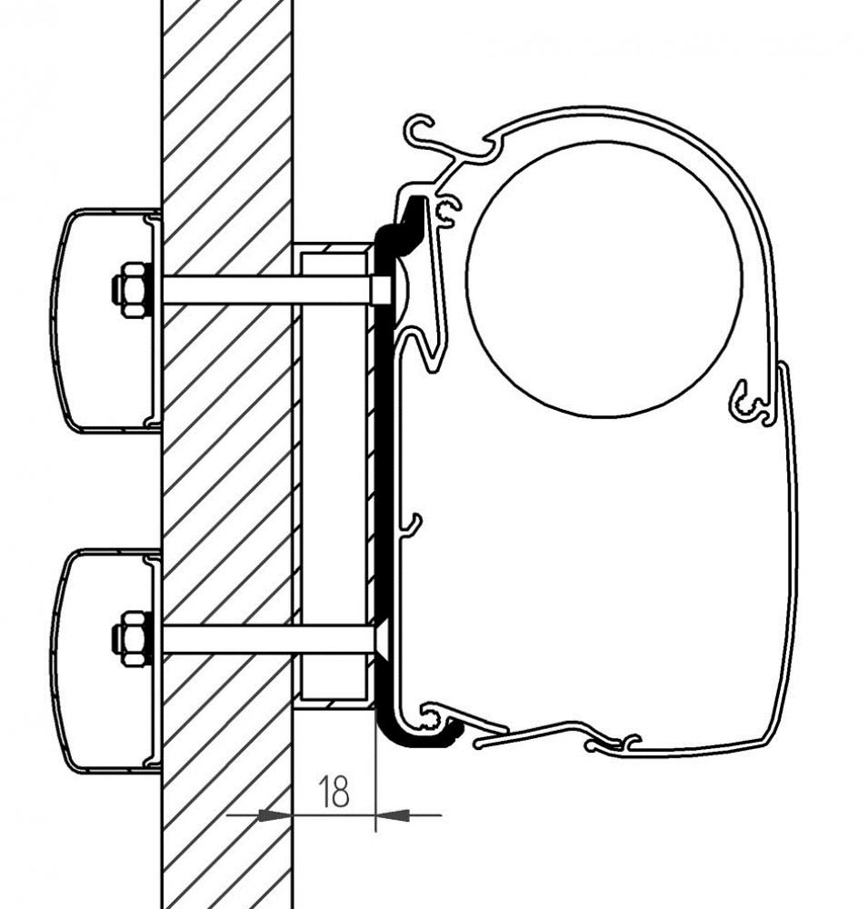 Thule Dethleffs Globebus Adapter 5200 400