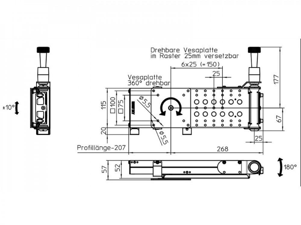 TV Steun Sky 20W 330mm