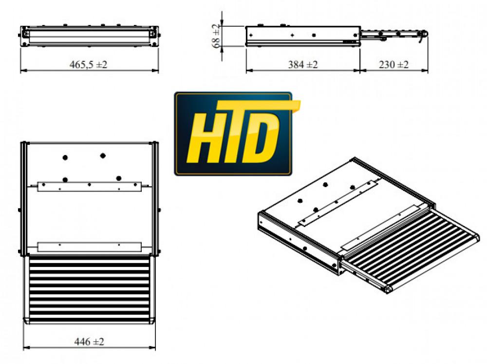 HTD Uitschuifbare Opstap 450 LED