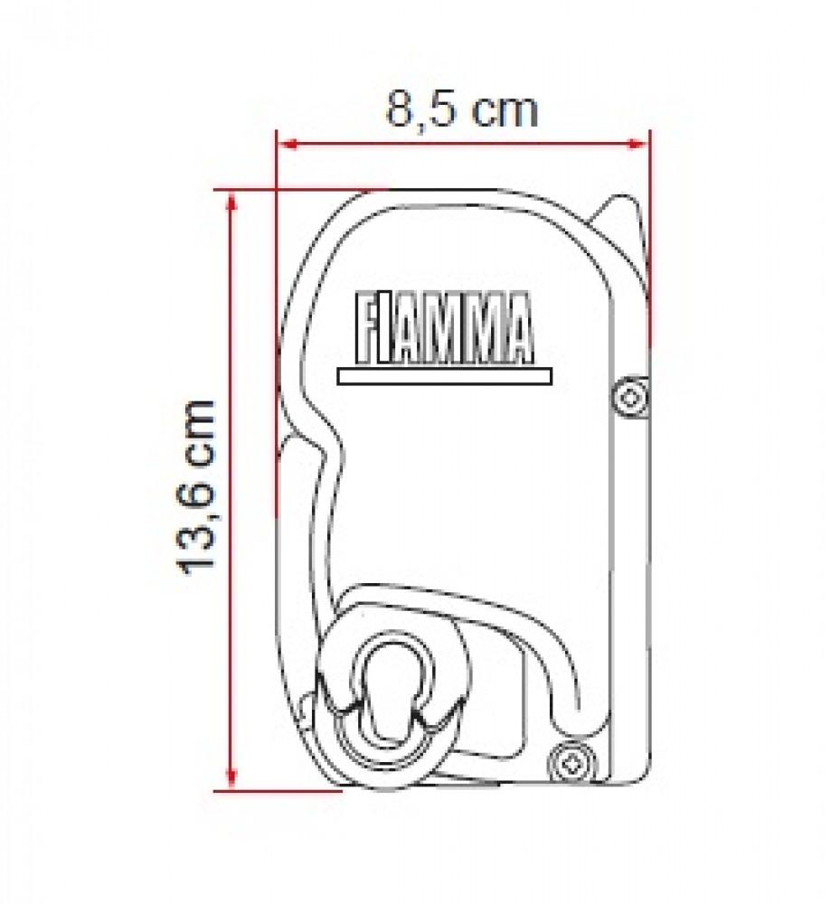 Fiamma F45S 190 Polar White-Royal Grey