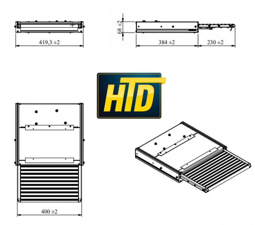 HTD Uitschuifbare Opstap 400 LED