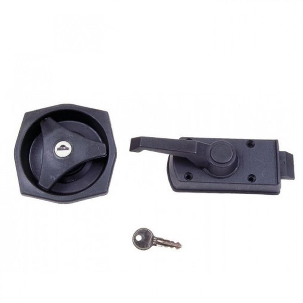 Deurslot Zeshoekig met Hendel Rechts Zwart