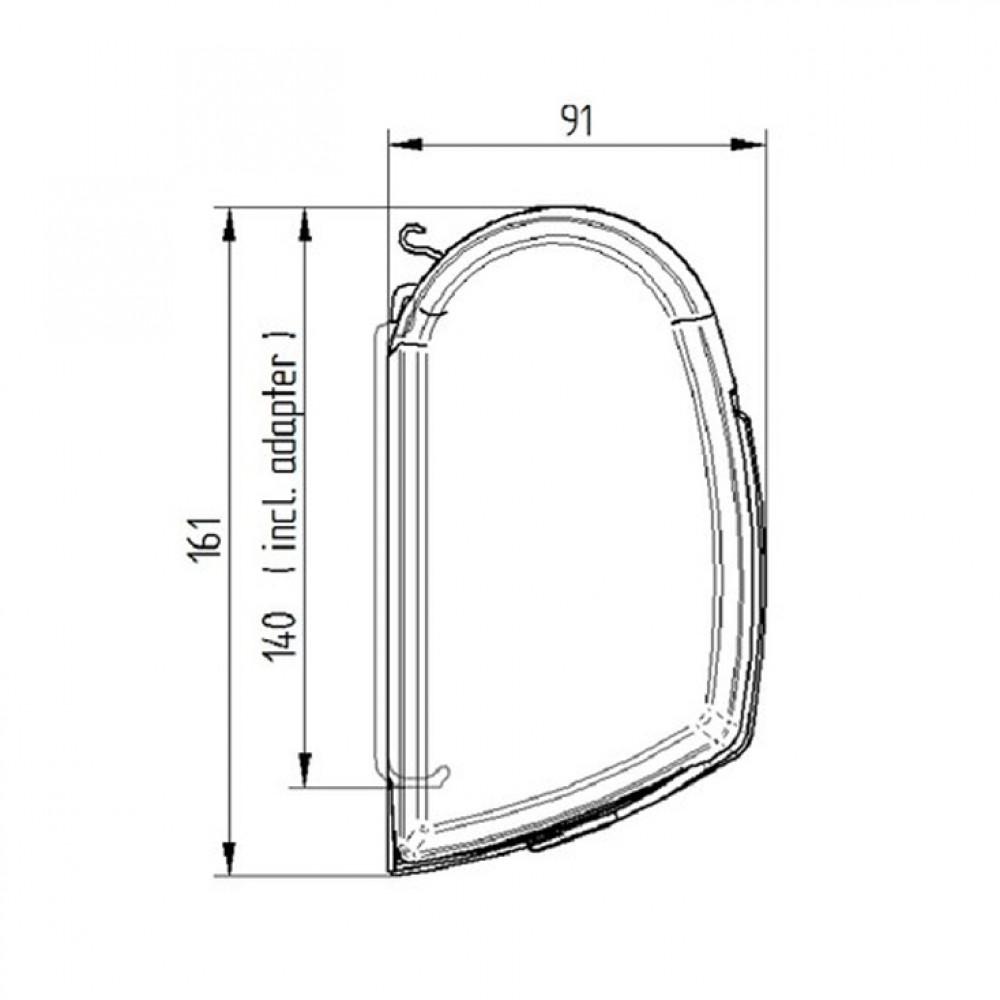 Thule 5200 500 Wit-Sapphire Blue