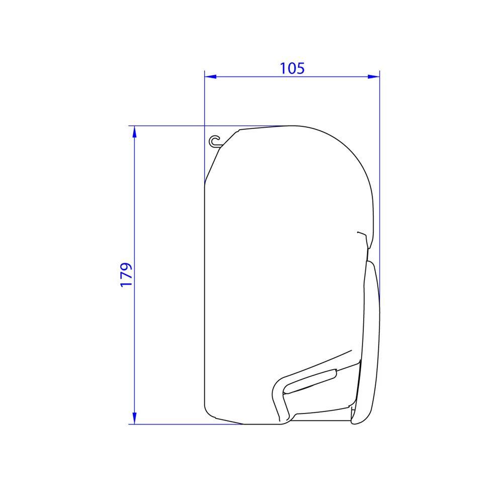 Thule 8000 230V 450 Geanodiseerd-Mystic Grey