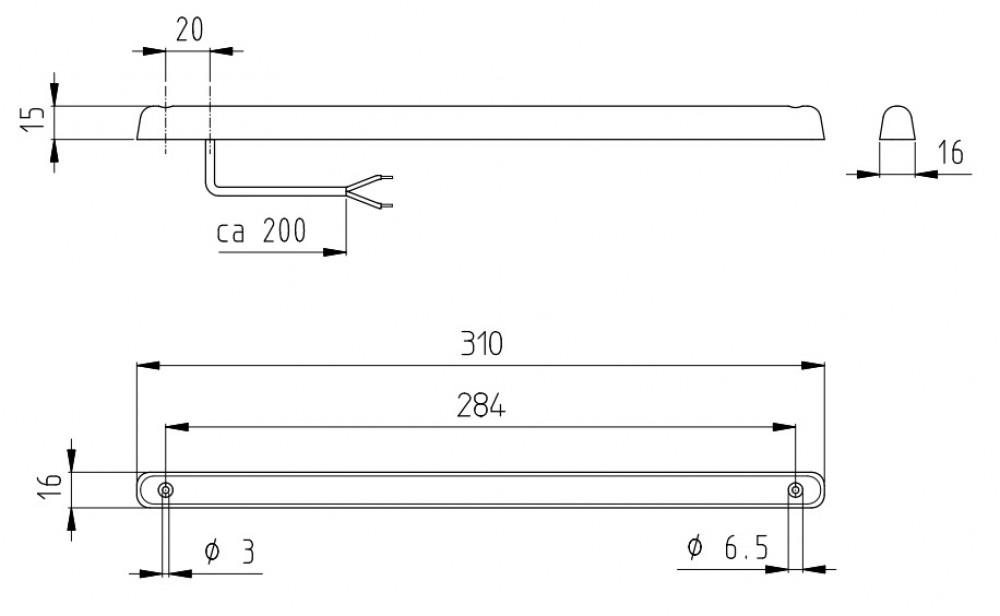 Jokon Derde Remlicht ZHBL24-2 28 LEDs Rood