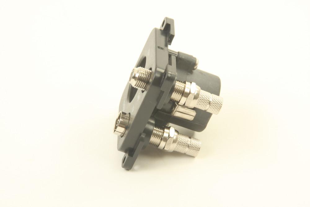 Presto Contactdoos 12V+TV+SAT Inbouw S-20.000 Zwart