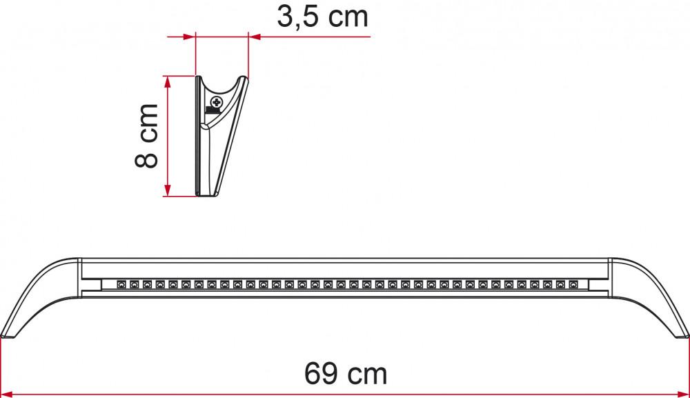 Fiamma LED Awning Light Gutter