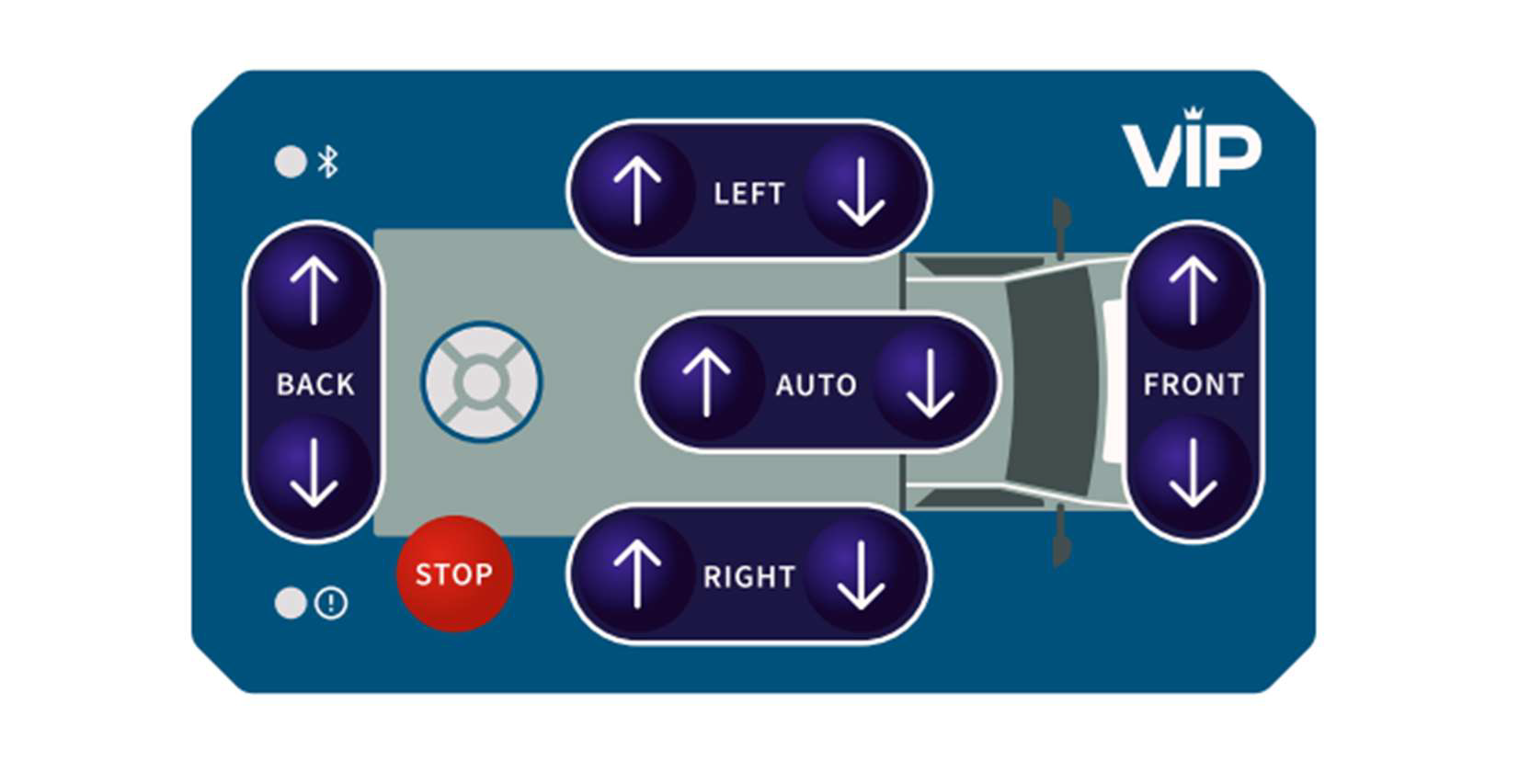 V.I.P. Bluetooth-afstandsbediening voor hydraulisch levelsysteem – afbeelding 4