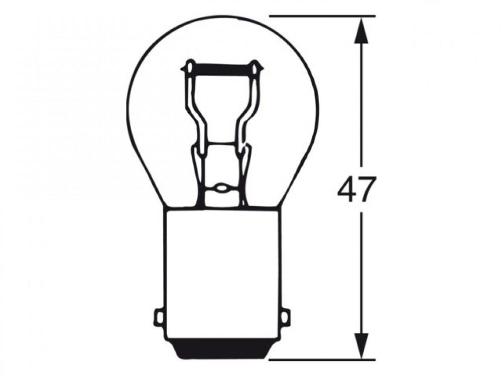 Gloeilamp BA15S 12V/18W