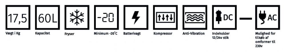 FMT Fridge Q65 Compressor Koelbox 60L 12/24V