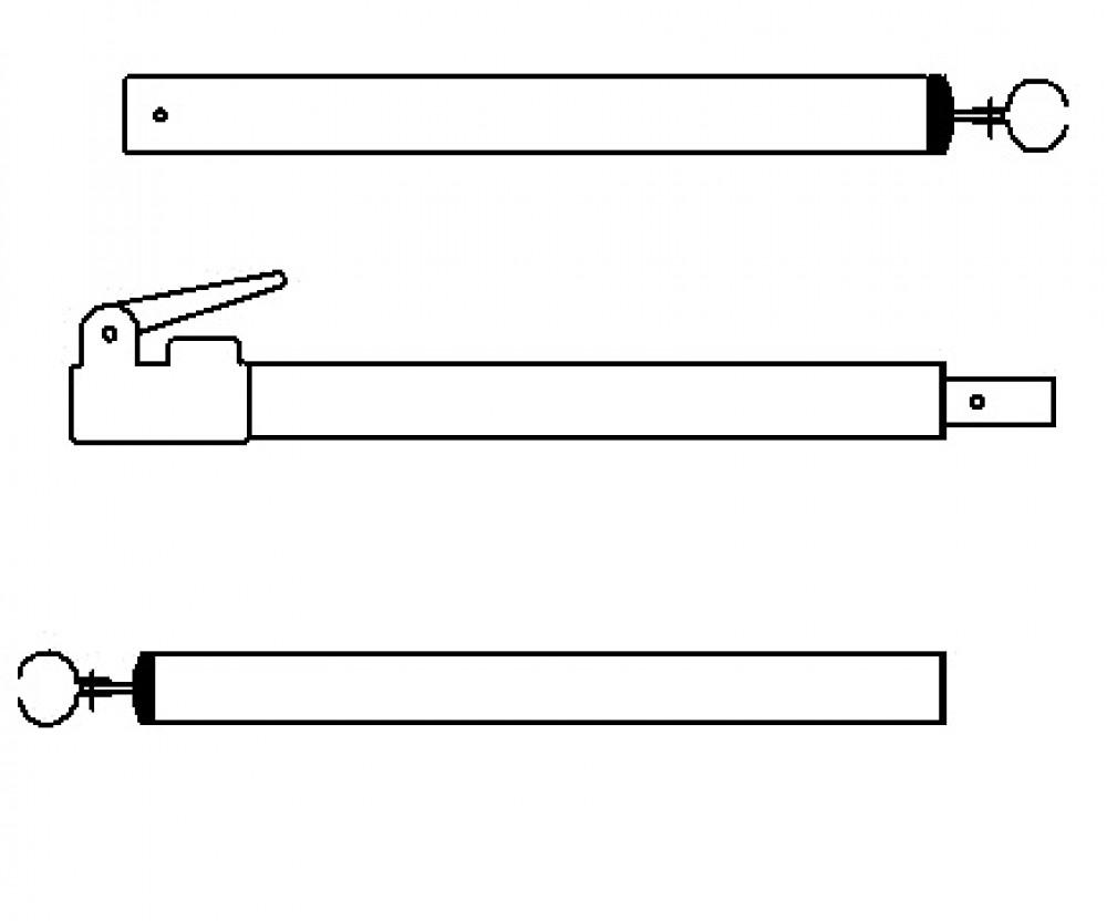 Campking Verandastang 28/25mm 170-260cm CFRP