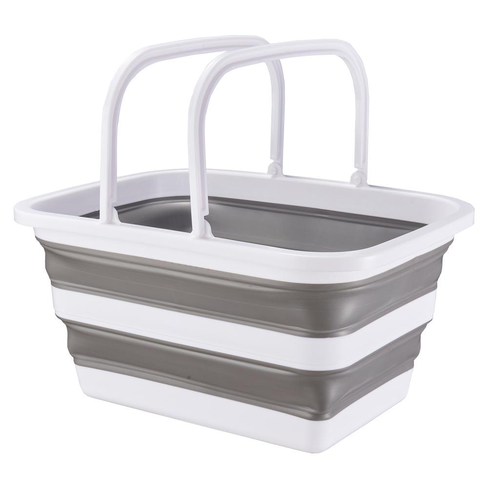 ViaMondo Mand met Hengsels Opvouwbaar Grijs/Wit 12L